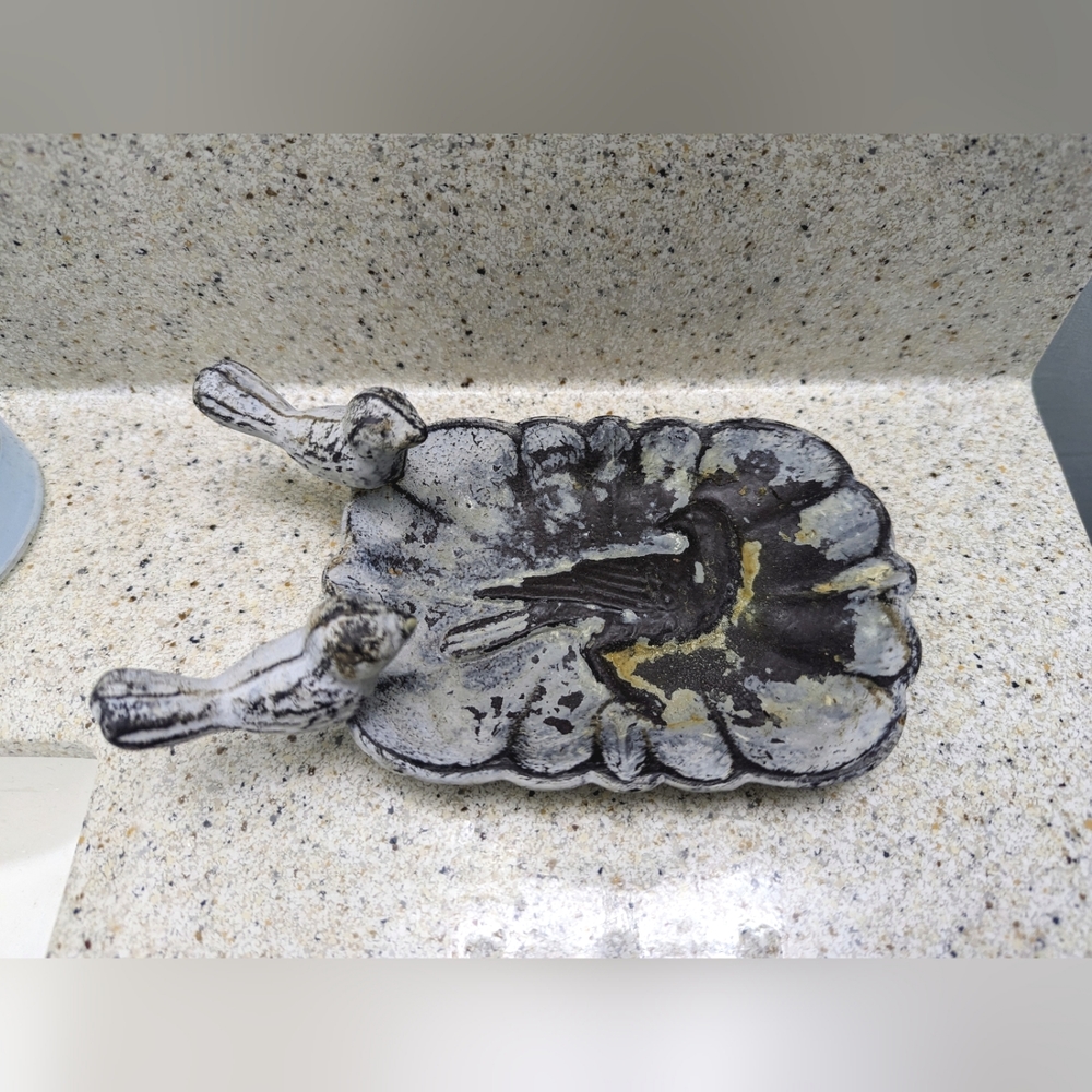 Metal Bird Soap Dish